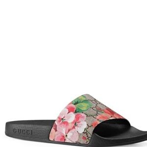 Floral Gucci slides Shoes fashion designer